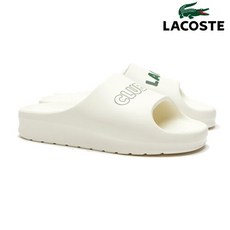 라코스테 LACOSTE 남성 슬리퍼 Croco Slide 2.0 7-45CMA0042WG1 화이트 에보 슬라이드