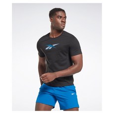리복 Reebok 남성 TS SPEEDWICK GR Athlete 반팔 티셔츠 - 블랙 HG4074 RETS2E007BK