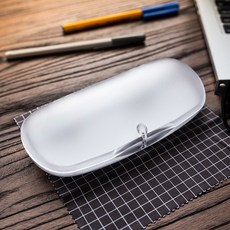 smalux 안경집 선글라스 랜즈 케이스 스크럽 반철제 버클 안경케이스일식 문예 학생 안경 수납함