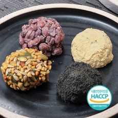 제주도 춘심이네 오메기떡 20개입 국내산팥 팥떡 인절미떡 견과류 흑임자 선물용 답례, 1개