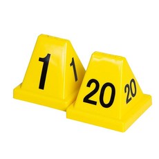 Forensics Source Crime Scene Evidence Marker Versa 콘 숫자 1-20 옐로우, 1개