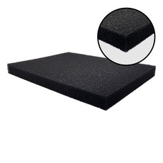 폴리나젤 블랙 필터폼 60x45x5cm 35ppi 스펀지 여과매트 여과재 저면 필터 두께5cm, 1개
