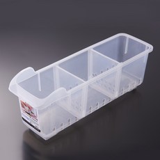화장품냉장고 냉장고 바퀴 주방 수납케이스 잡물 분류 플라스틱 투명한 정리함 욕실 화장품 테이블위수납, T01-스몰사이즈