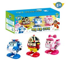 [ROI TOYS] 로보카폴리 태엽 로봇 구조대 세트, 1개