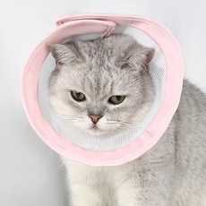 랜보어 반려동물 소프트 메쉬 넥카라, 핑크, 1개