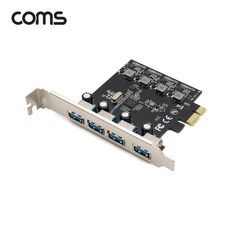 Coms USB 3.0 4Port PCI-express card PCI-E 카드, 1, 본상품선택 - 컴퓨터부품