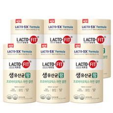 종근당건강 락토핏 5X 포뮬러 생유산균 팜 2g 60포 포스트바이오틱스 셀렌 아연, 120g, 6개