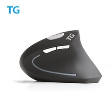 TG삼보 인체공학 버티컬 무선 마우스 TG-TM615G HEALING, 블랙