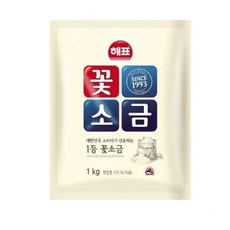 해표 꽃소금 1kg 천일염 신안소금, 10개