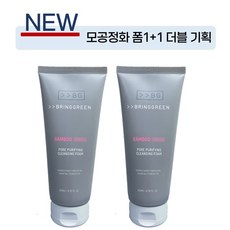 브링그린 뱀부 차콜 모공 정화 클렌징폼 200mL 더블기획 400ml