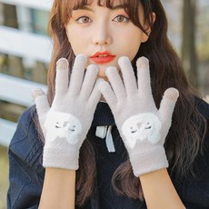 이뿌니 귀욤터치장갑 여성장갑 여자장갑 겨울장갑