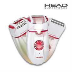 HEAD 3in1 제모면도기 전동 모근 각질제거 3가지기능 픗케어 발관리, 레드
