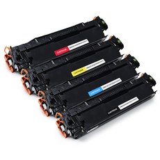 모노테크 캐논 호환 CRG-054H 재생토너 세트 대용량 MF645CX MF643CDW LBP621CW 623CDW, 1세트, 검정+파랑+빨강+노랑