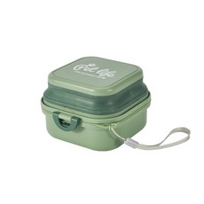 큐치펫 3 In 1 휴대용 폴딩 식기, 그린, 1개