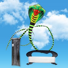 연빠람 컴팩트 코브라연 접이식 초경량, 연+핸들얼레, 1세트