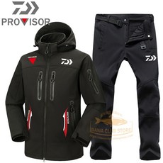 낚시의류 낚시져지 daiwa 낚시 자켓 남자 겨울 따뜻한 바지 방수 야외 자켓 낚시 옷, l, 사진 색상 2