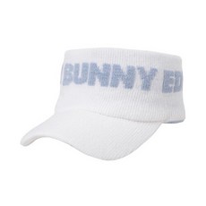 [마스터바니] KQF 421B4CP672_WH 화이트 여성 레터링 니트 썬바이저, WH_56, 사이즈:056, 1개