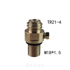 M18x1.5 스레드 소다 스트림 탱크 제조기 밸브 어댑터 리필 이산화탄소 황동