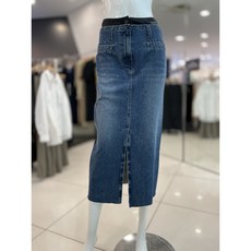 보브 VOV 나일론 패치 데님 스커트 네이비 7113355203