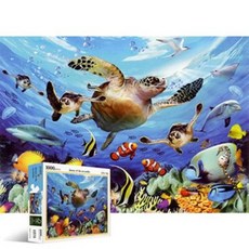 바다거북의 여행 1000피스/직소퍼즐/동물/PL1275, 1개