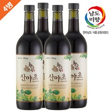 남도미향 [해남산야초]5년숙성! 산야초 자연숙성식초 750ml x 4병, 단품