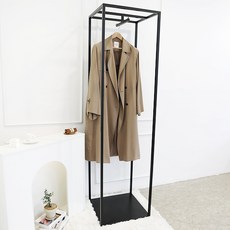 코코디피 연화 철판 옷가게 디스플레이 옷걸이 디자인 맞춤 행거 주문제작, 검정색