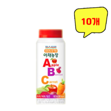 파스퇴르 100%유기농 야채농장 ABC주스190ml (냉장보관), 190ml, 10개