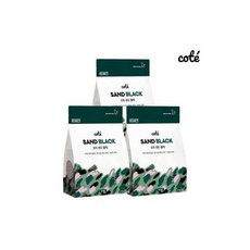  먼지없는 고양이모래 꼬뜨 샌드 블랙 6kg x3개 