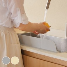 네이쳐리빙 착붙는 실리콘 싱크대 물막이, 버터베이지, 1개