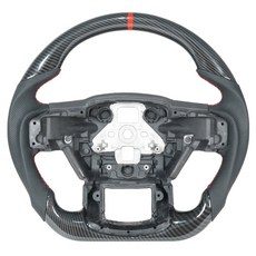 Hydro Dip 탄소 섬유 스티어링 휠 포드 F150 랩터 2015 2020 절단 스티어링 휠 액세서리 패들 버전 없음, 육군 녹색