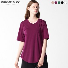[보니알렉스] (BONNIE ALEX) 베이직 유넥 포켓 티셔츠
