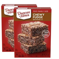 Duncan Hines 던컨하인즈 츄이 초콜릿 퍼지 브라우니 믹스 520g 2팩, 2개