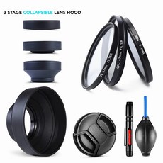 필터 키트 UV CPL ND 렌즈 후드 캡 클리닝 펜 Nikon Coolpix P950 P900 P900s / Kodak PIXPRO AZ901 카메라용, [01] P900, 01 P900, 1개