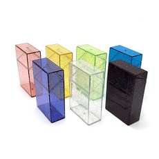 팬아저씨 반짝이 포카 케이스 포토카드 정리 포카통 슬리브보관통, 옐로우(1개), 1개