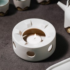 힐링타임 도자기 티워머(화이트), 1개