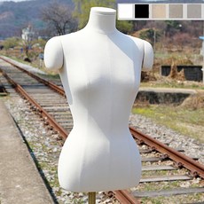 코코디피 여자 상반신 옷가게 마네킹 행거 옷걸이 논노 바디 매장 디스플레이 소품, 일반 흰색, 1개