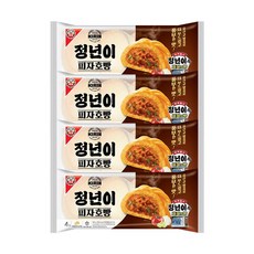 롯데웰푸드 정년이 기린호빵 피자호빵(4입) X4봉, 360g, 4개