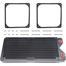 240 컴퓨터 PC CPU CO2 레이저 수냉 시스템용 순수 구리 12 파이프 열교환기 라디에이터