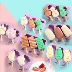 해외 아이스크림 만들기 메이커 설편 틀집에 얼려 만든 아이스바 아이스크림 빙과의 자제-525404, 단일옵션, 옵션04