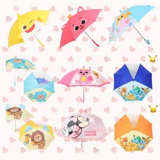 어린이 캐릭터 우산 40 사이즈 3~4세 전용 핑크퐁 아기상어 타요 입체 투명