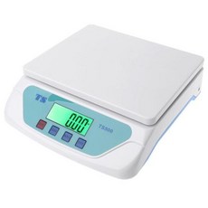 전자저울 디지털 주방 고정밀 홈 오피스 창고용 30kg, 01 Black, 1) White, 1개