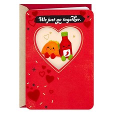 Hallmark Better Together 남편 아내 남자친구 여자친구를 위한 로맨틱 발렌타인 데이 카드(타코 및 핫소스)