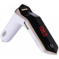 차량 오디오 MHCYKJ Car Bluetooth MP3 Player FM 송신기 핸드프리 통화 음악 오디오 어댑터 지원 3., 단일옵션