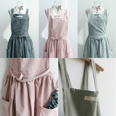 슬기로운수마켓 디자인 예쁜 모던한 앞치마 4컬러, 모던 핑크