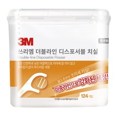 쓰리엠 더블라인 치실 벌크, 124개입, 4개