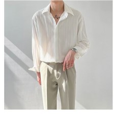 ANYOU 남자 셔츠 긴팔 춘추 구김 방지 패션 트렌드 비즈니스 프리미엄 셔츠 남자셔츠