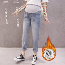 kirahosi 여성 임부복 겨울 방한 청바지 데님 해외배송 473호+덧신증정 BD51vs79