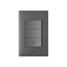 클린 아펠라 스위치 단로3구(FAN)다크그레이, 1개