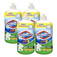 유한락스 파워젤1Lx4+후로랄500ml(증정), 4PIECE, 1L