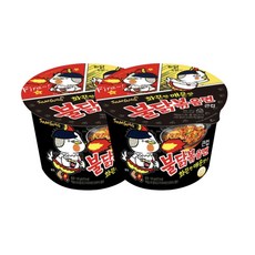 삼양 불닭볶음면 큰컵 105g, 2개